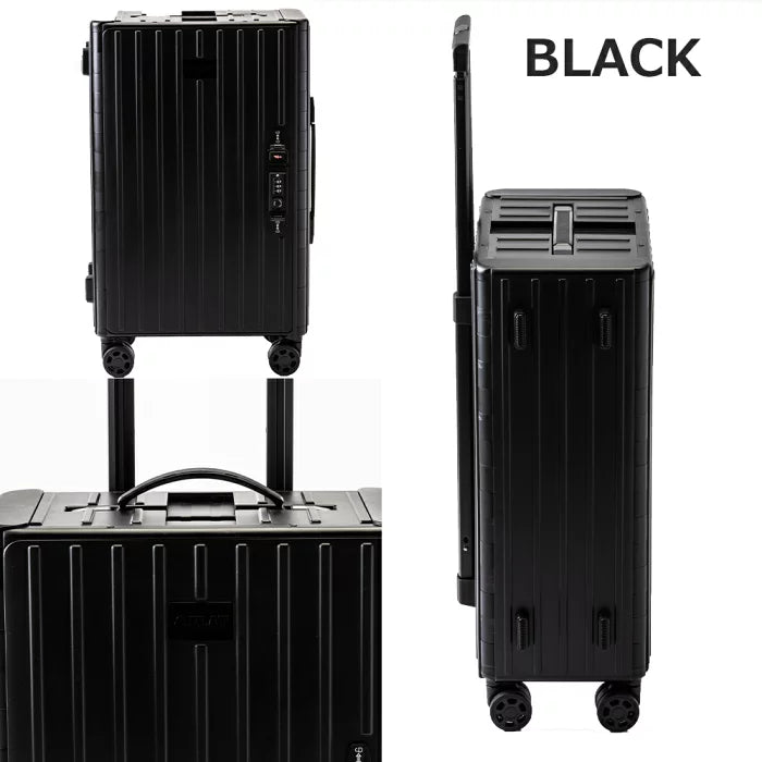 &.FLAT | アンドフラット 折り畳みキャリーケース マットカラー 36L ブラック