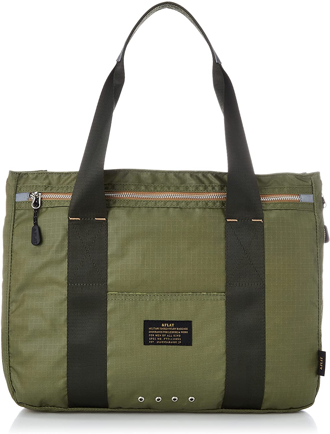 &.FLAT | アンドフラット TROOPER トートバッグ L BAG カーキ